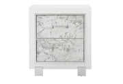 Santorini White Nightstand - Gate FurnitureNightstand