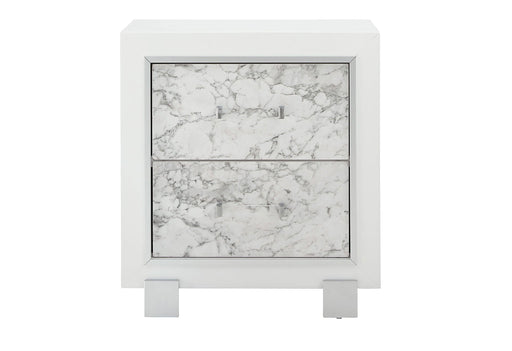 Santorini White Nightstand - Gate FurnitureNightstand