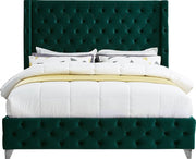 Savan Velvet Full Bed Green - SavanGreen-F