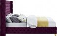 Savan Velvet Queen Bed Purple - SavanPurple-Q