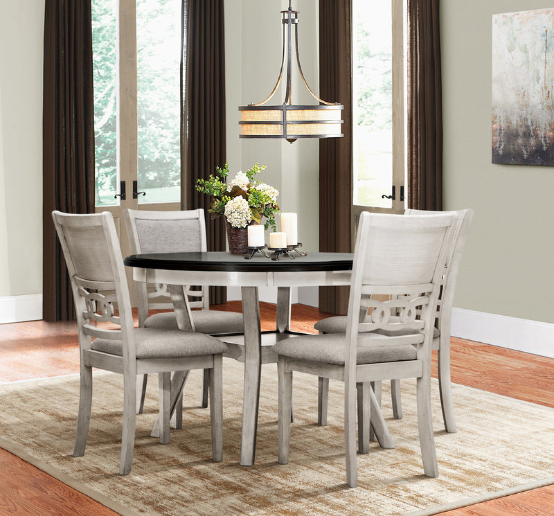 Savor White 5 - Piece Dining Set - Gate FurnitureDining Room Set