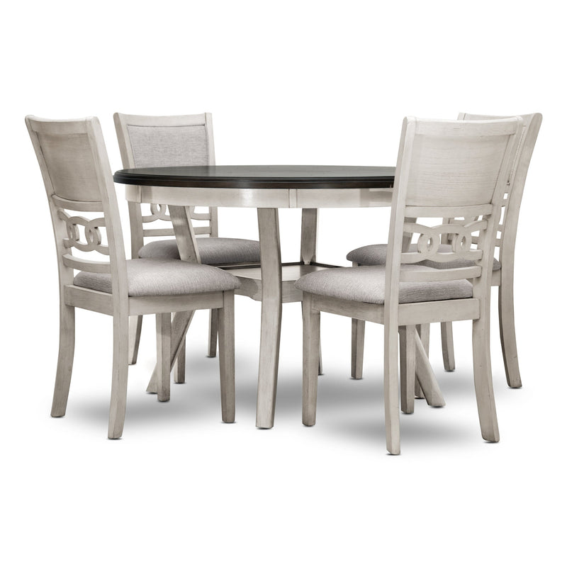Savor White 5 - Piece Dining Set - Gate FurnitureDining Room Set
