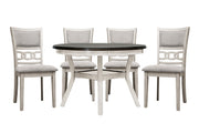 Savor White 5 - Piece Dining Set - Gate FurnitureDining Room Set