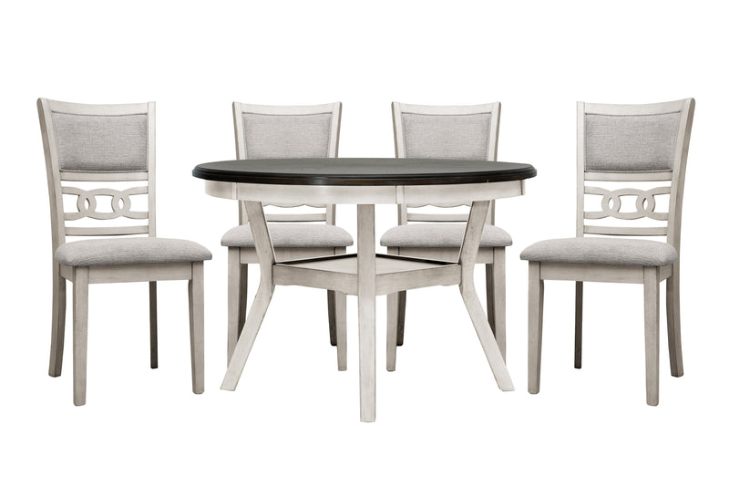 Savor White 5 - Piece Dining Set - Gate FurnitureDining Room Set