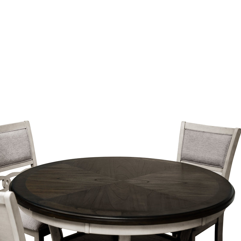 Savor White 5 - Piece Dining Set - Gate FurnitureDining Room Set