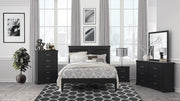 Seabright Black Panel Bedroom Set - Gate FurnitureBedroom Set