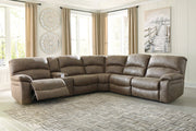 Segburg Driftwood 4 - Piece Power Reclining Sectional - Gate FurniturePower Reclining Sectional