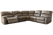 Segburg Driftwood 4 - Piece Power Reclining Sectional - Gate FurniturePower Reclining Sectional
