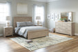 Senniberg Light Brown-White Panel Bedroom Set - Gate Furniture