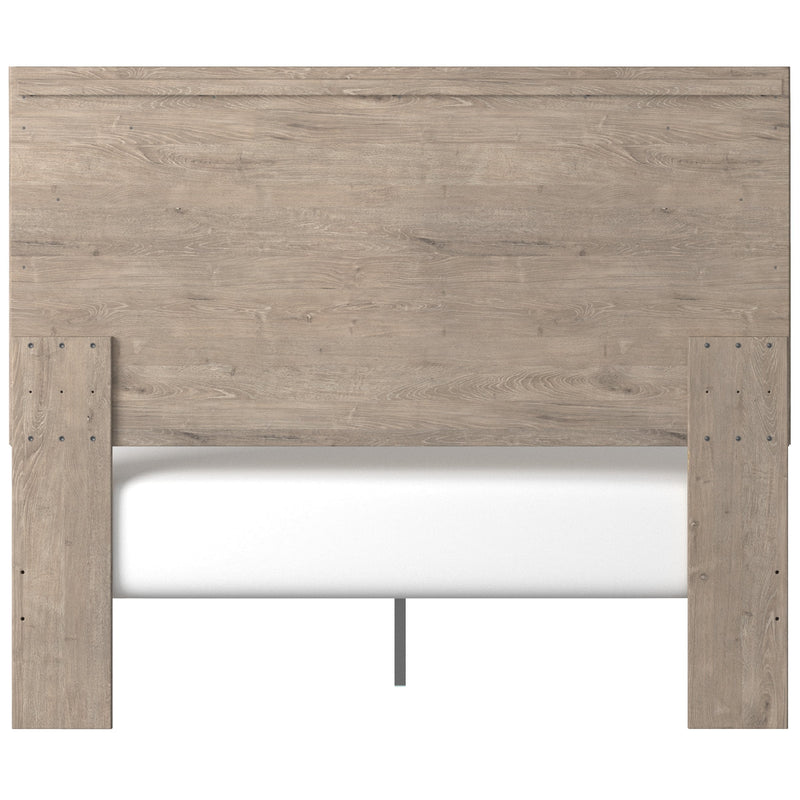 Senniberg Light Brown - White Queen Panel Bed - Gate FurnitureQueen Bed