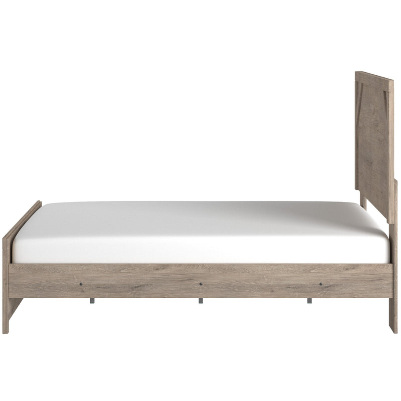 Senniberg Light Brown - White Queen Panel Bed - Gate FurnitureQueen Bed