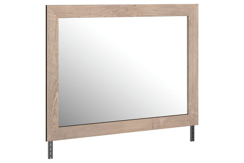 Senniberg Light Brown/White Bedroom Mirror - Gate FurnitureMirror