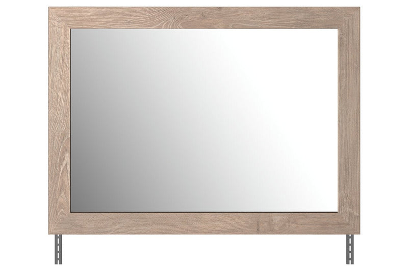 Senniberg Light Brown/White Bedroom Mirror - Gate FurnitureMirror