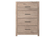 Senniberg Light Brown/White Chest of Drawers - Gate FurnitureChest