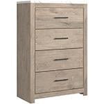 Senniberg Light Brown/White Chest of Drawers - Gate FurnitureChest