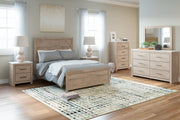 Senniberg Light Brown/White Full Panel Bed - Gate FurnitureFull Bed