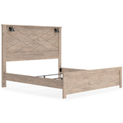 Senniberg Light Brown/White Lighted Panel Bedroom Set - Gate FurnitureBedroom Set