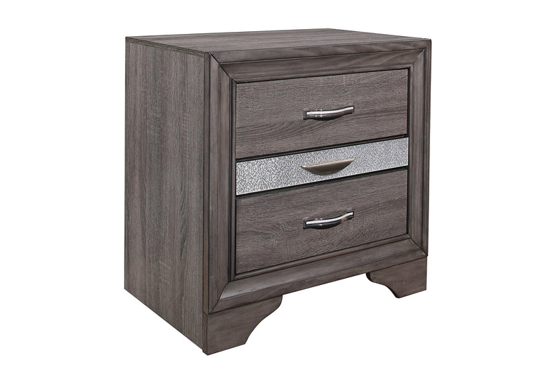 Seville Grey Nightstand - Gate FurnitureNightstand