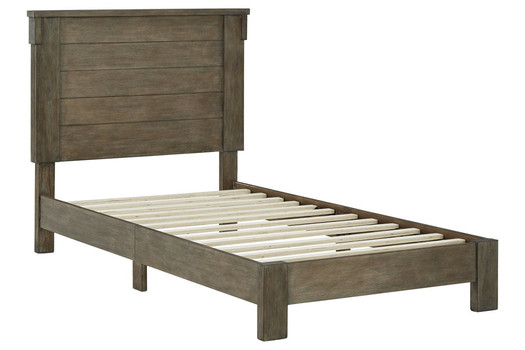 Shamryn Grayish Brown Twin Panel Bed - B436-71 - Gate Furniture