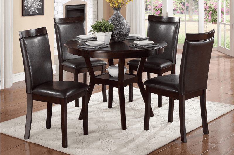 Shankmen Espresso 5 - Piece Dining Set - Gate FurnitureDining Room Set