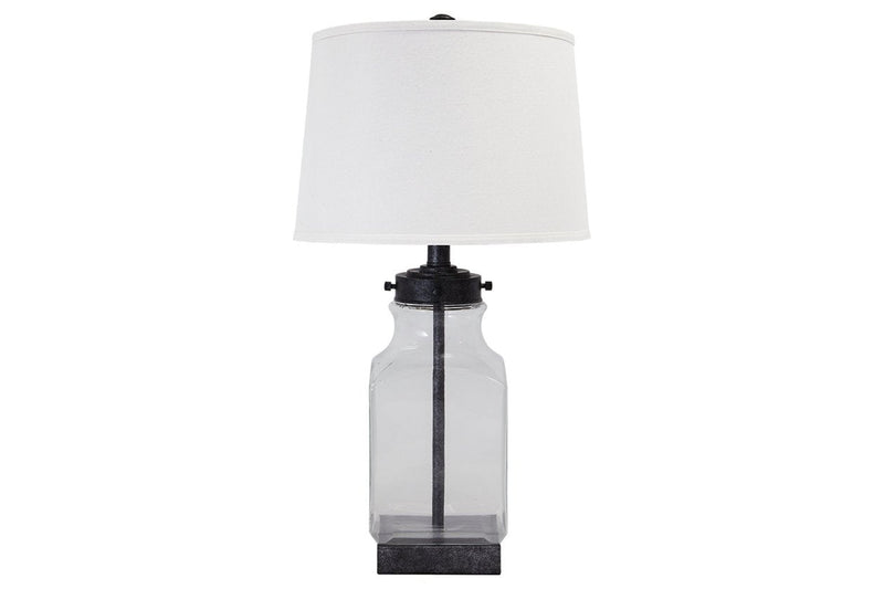 Sharolyn Transparent/Silver Finish Table Lamp - Gate FurnitureTable Lamp