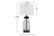 Sharolyn Transparent/Silver Finish Table Lamp - Gate FurnitureTable Lamp