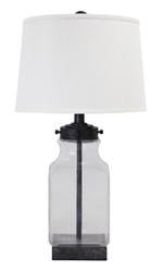 Sharolyn Transparent/Silver Finish Table Lamp - Gate FurnitureTable Lamp
