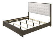 Sharpe Brown Twin Upholstered Panel Bed - Gate FurnitureTwin Bed