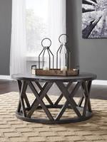 Sharzane Grayish Brown Coffee Table - T711-8 - Gate Furniture