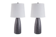 Shavontae Gray Table Lamp (Set of 2) - Gate FurnitureTable Lamp Pair