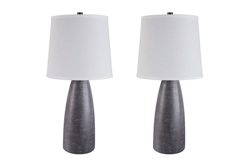 Shavontae Gray Table Lamp (Set of 2) - Gate FurnitureTable Lamp Pair