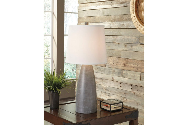 Shavontae Gray Table Lamp (Set of 2) - Gate FurnitureTable Lamp Pair