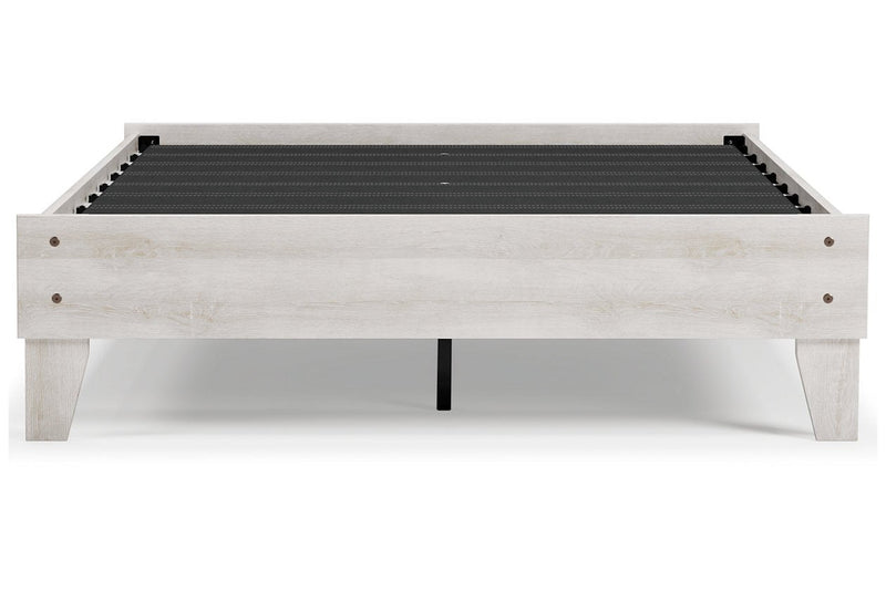 Shawburn Whitewash Full Platform Bed - Gate FurnitureFull Bed