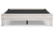 Shawburn Whitewash Queen Platform Bed - Gate FurnitureQueen Bed