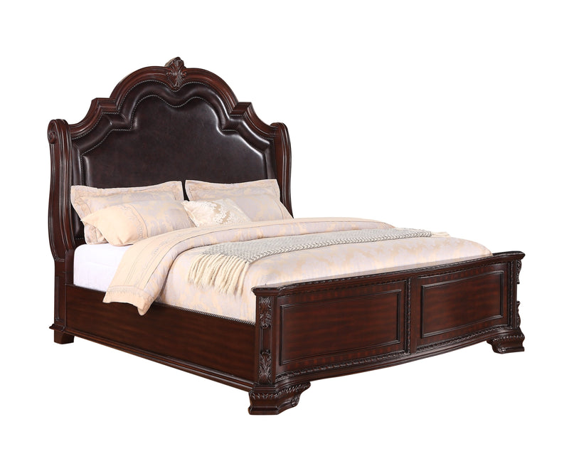 Sheffield Dark Cherry King Panel Bed - Gate FurnitureKing Bed