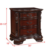 Sheffield Dark Cherry Nightstand - Gate FurnitureNightstand