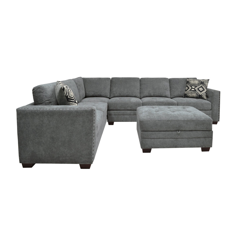 Sidney Gray Sectional - Gate FurnitureSectional