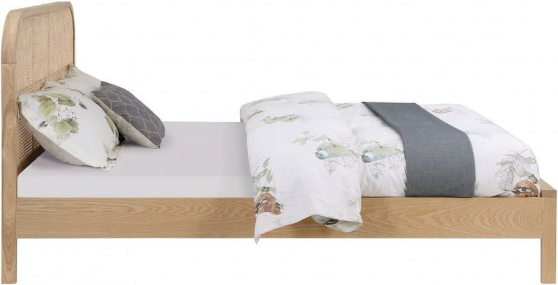 Siena Ash Wood Queen Bed (3 Boxes) Natural - Gate FurnitureQueen Bed