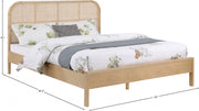 Siena Ash Wood Queen Bed (3 Boxes) Natural - Gate FurnitureQueen Bed