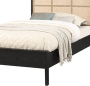 Siena Ash Wood Twin Bed (3 Boxes) Black - Gate FurnitureTwin Bed