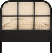 Siena Ash Wood Twin Bed (3 Boxes) Black - Gate FurnitureTwin Bed