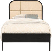 Siena Ash Wood Twin Bed (3 Boxes) Black - Gate FurnitureTwin Bed