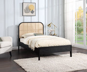 Siena Ash Wood Twin Bed (3 Boxes) Black - Gate FurnitureTwin Bed