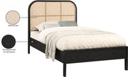 Siena Ash Wood Twin Bed (3 Boxes) Black - Gate FurnitureTwin Bed