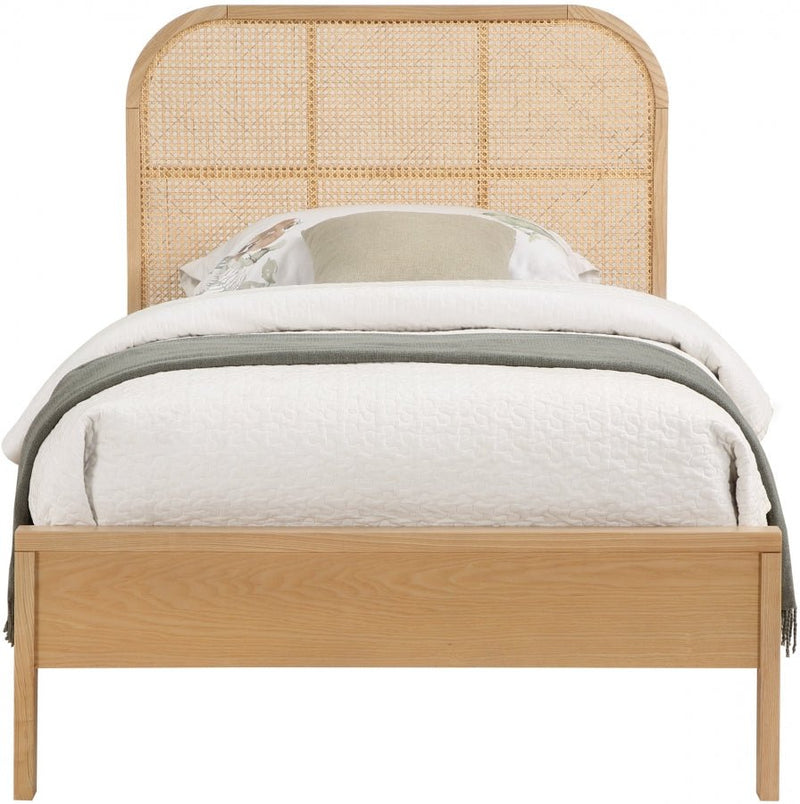 Siena Ash Wood Twin Bed (3 Boxes) Natural - Gate FurnitureTwin Bed