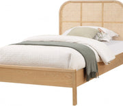 Siena Ash Wood Twin Bed (3 Boxes) Natural - Gate FurnitureTwin Bed