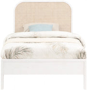 Siena Ash Wood Twin Bed (3 Boxes) White - Gate FurnitureTwin Bed