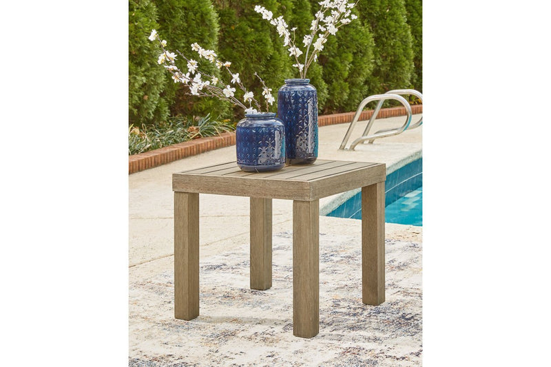 Silo Point Brown Outdoor End Table - Gate FurnitureEnd Table