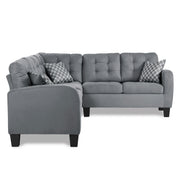 Sinclair Gray Reversible Sectional - Gate FurnitureSectional