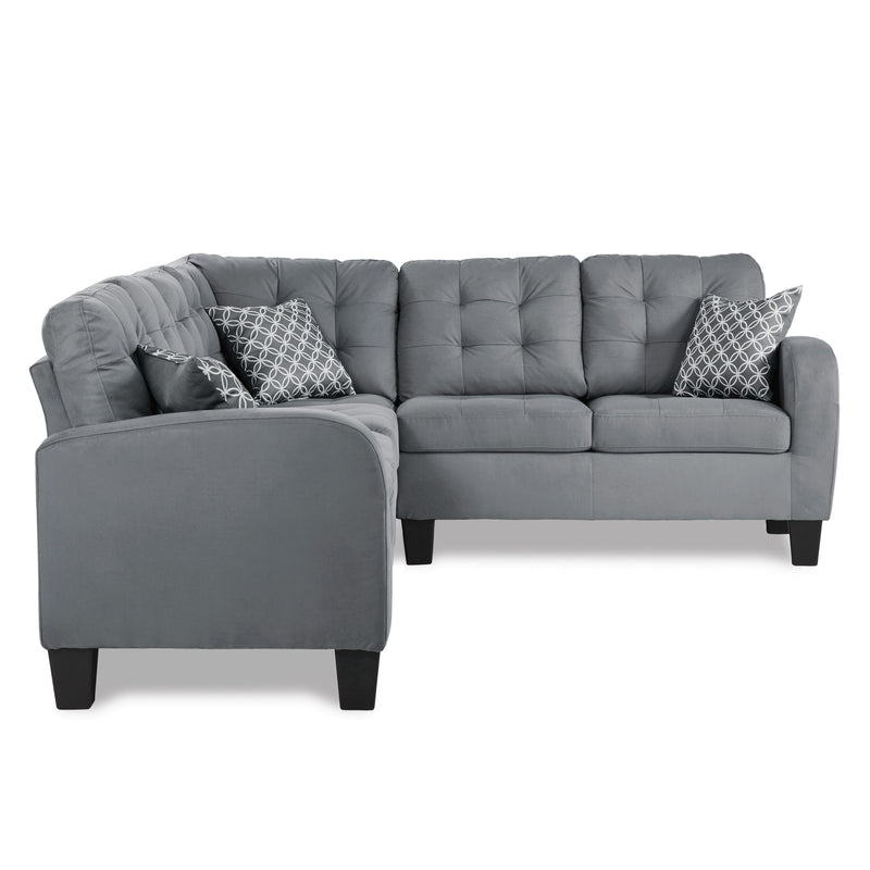 Sinclair Gray Reversible Sectional - Gate FurnitureSectional